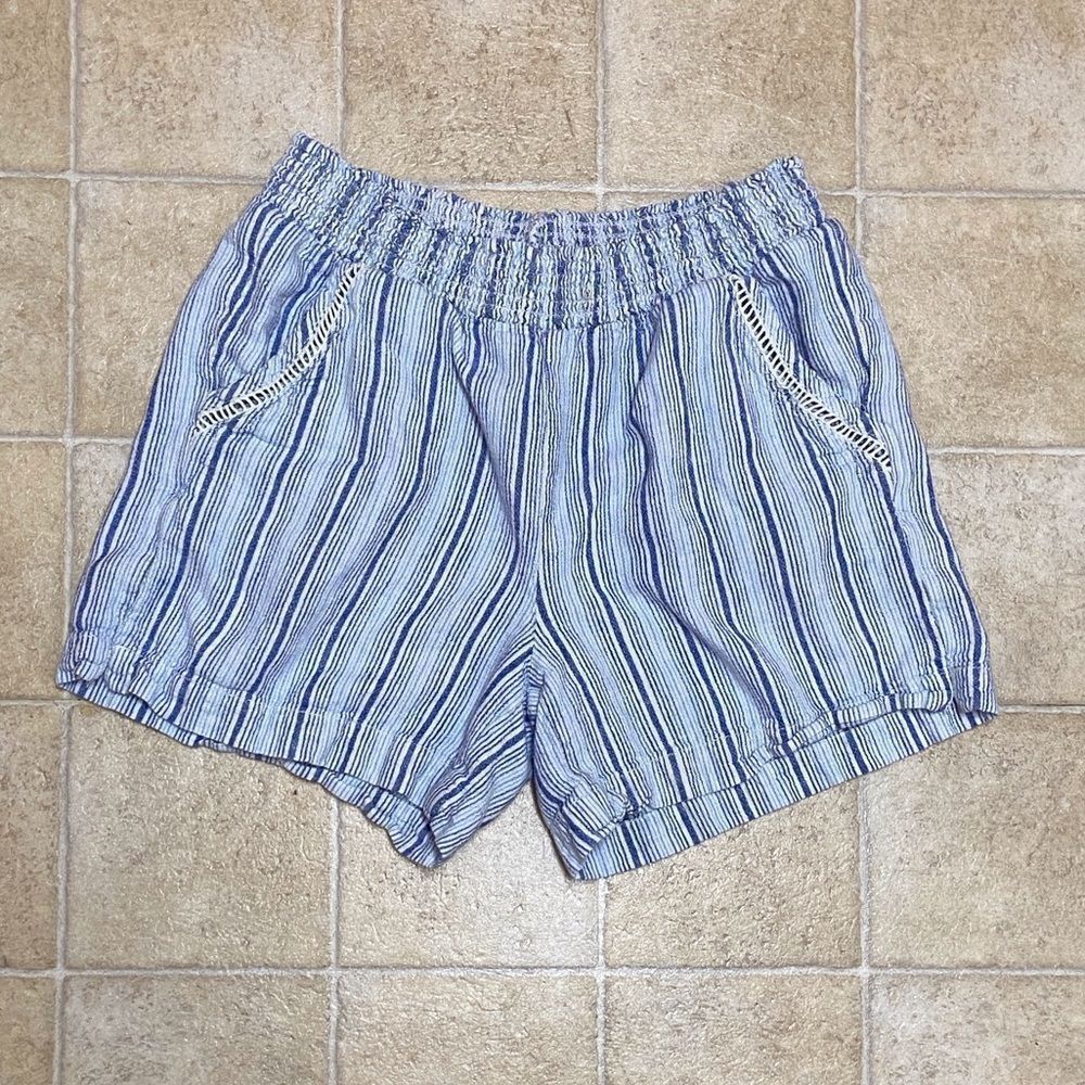 Riggs Casual Striped Women's Shorts Size Medium